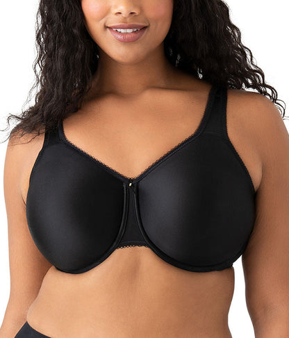 Basic Beauty Full Figure Seamless Underwire Bra - Black | Wacoal Trusted