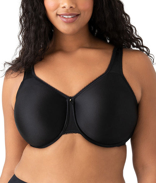 Basic Beauty Full Figure Seamless Underwire Bra - Black | Wacoal Trusted