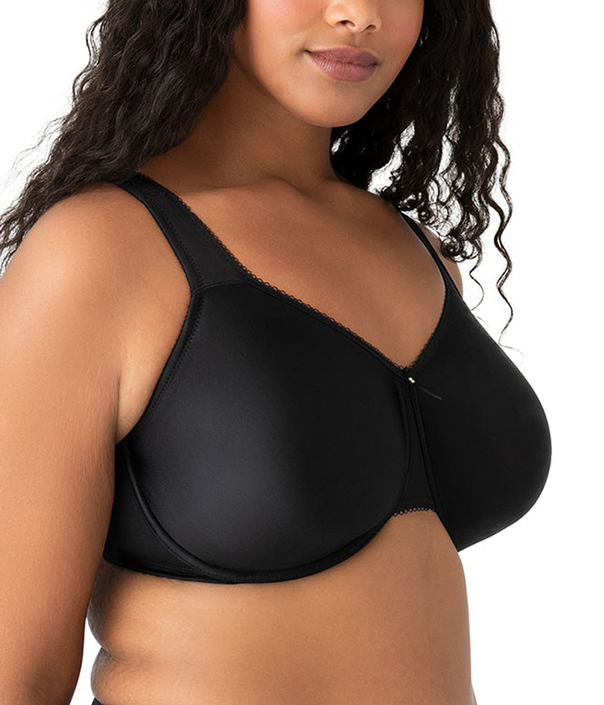 Basic Beauty Full Figure Seamless Underwire Bra - Black | Wacoal Trusted
