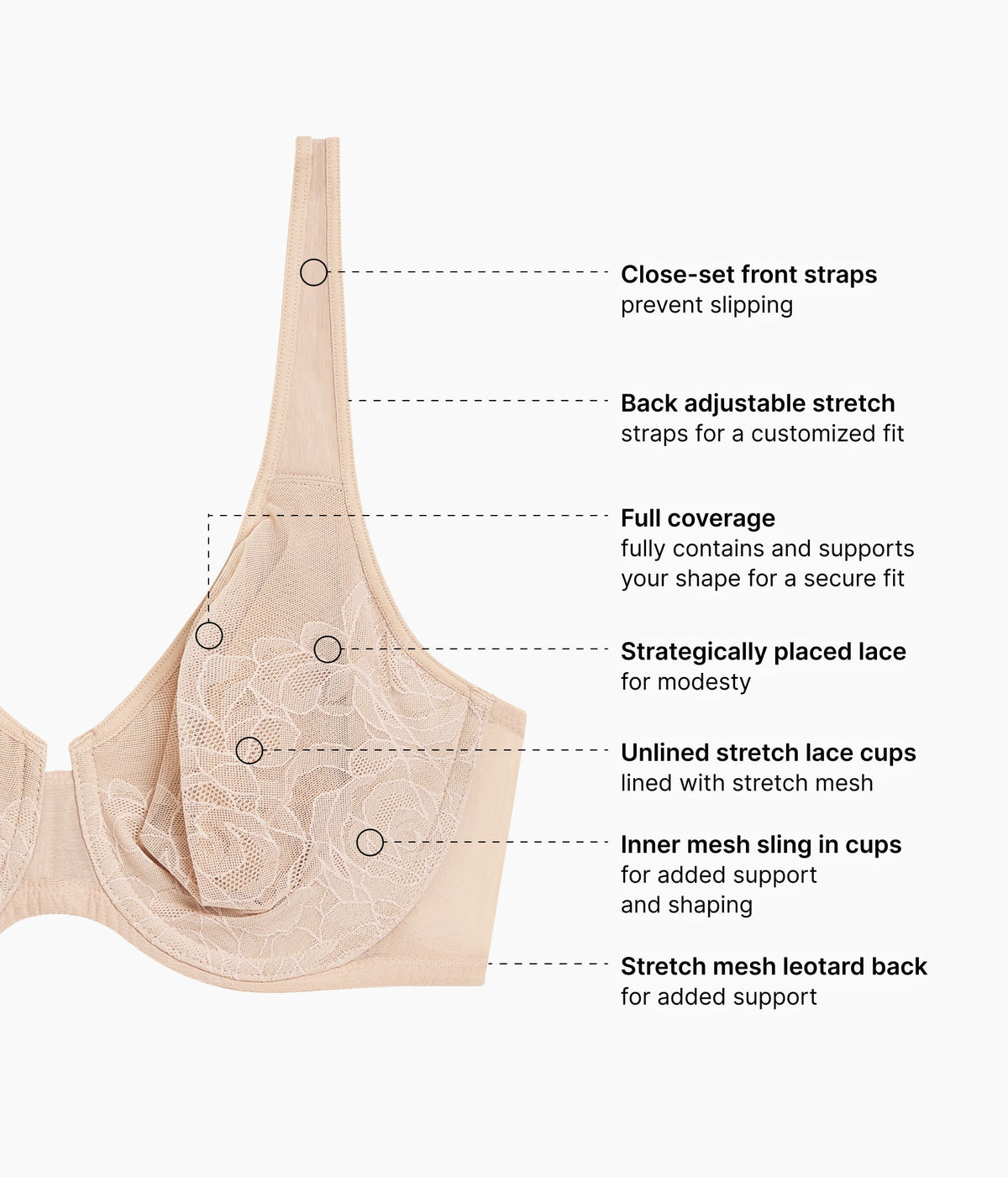 Stark Beauty Underwire Bra - Sand | Wacoal Great Value