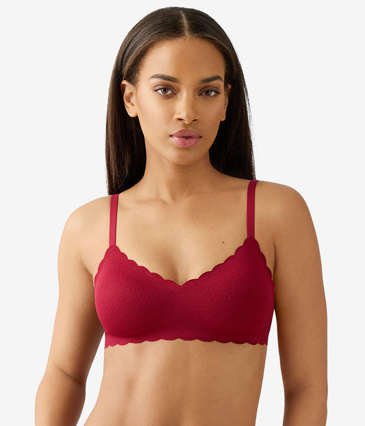 b.wow'd Lace Wire Free Bra - Biking Red | Wacoal Latest