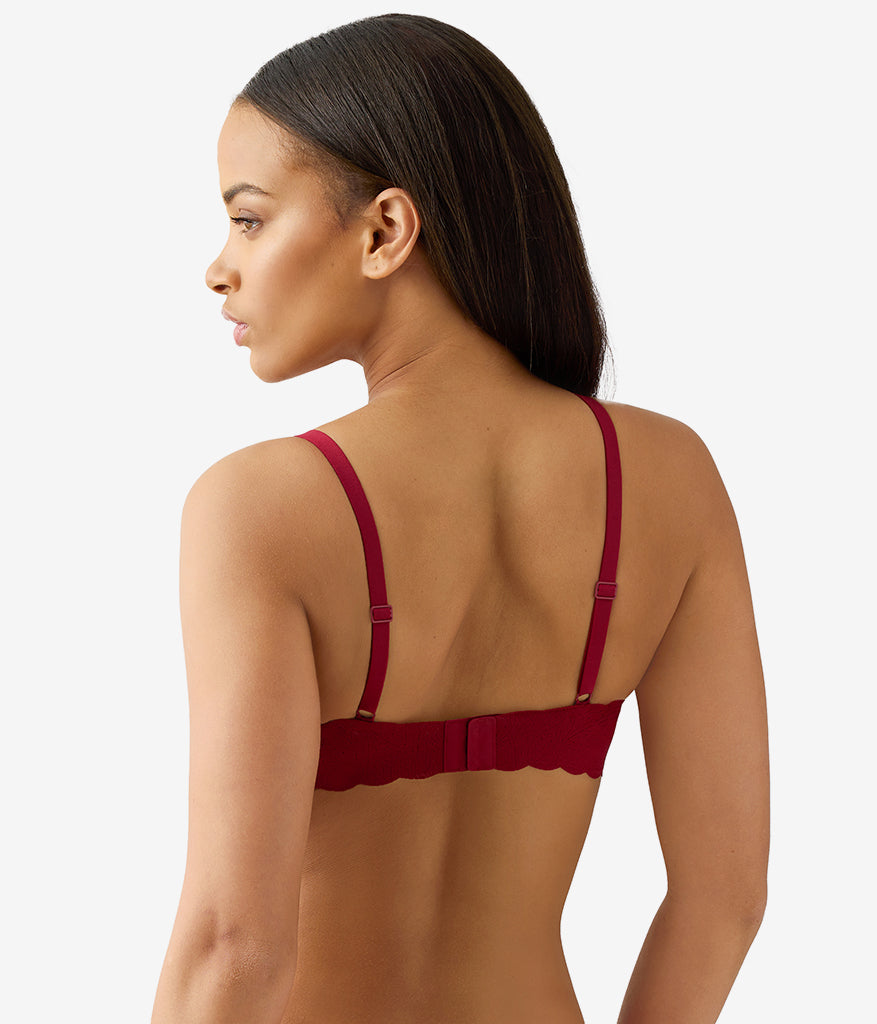 b.wow'd Lace Wire Free Bra - Biking Red | Wacoal Latest