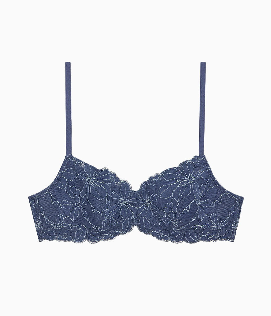 Feeling Famous Balconette Contour Bra - Crown Blue/ Blue Glow | Wacoal Quality