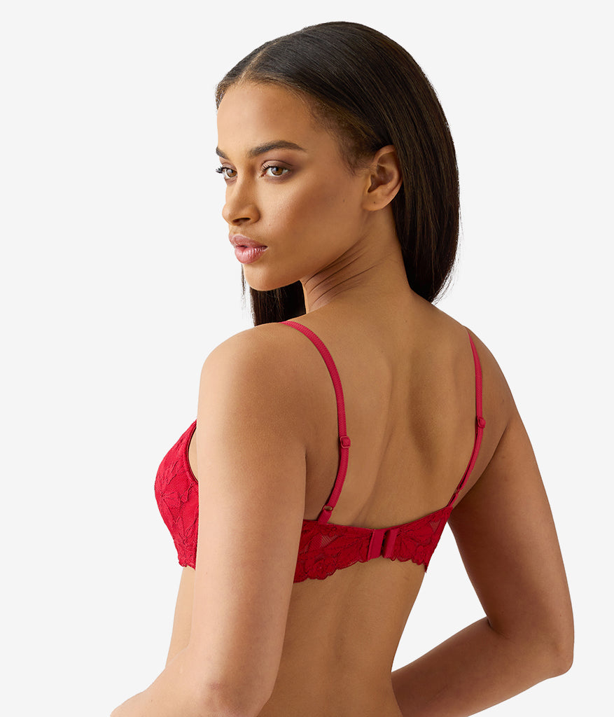 Feeling Famous Balconette Contour Bra - Chili Pepper/Biking Red | Wacoal Top Pick