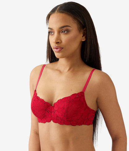 Feeling Famous Balconette Contour Bra - Chili Pepper/Biking Red | Wacoal Top Pick