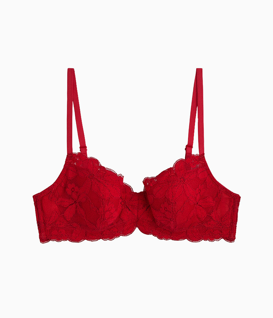 Feeling Famous Balconette Contour Bra - Chili Pepper/Biking Red | Wacoal Top Pick