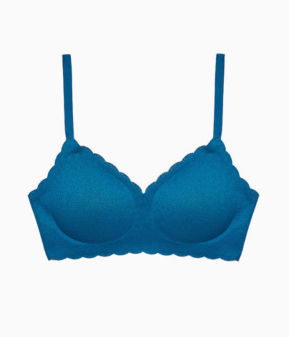 b.wow'd Lace Wire Free Bra - Moroccan Blue | Wacoal Great Value