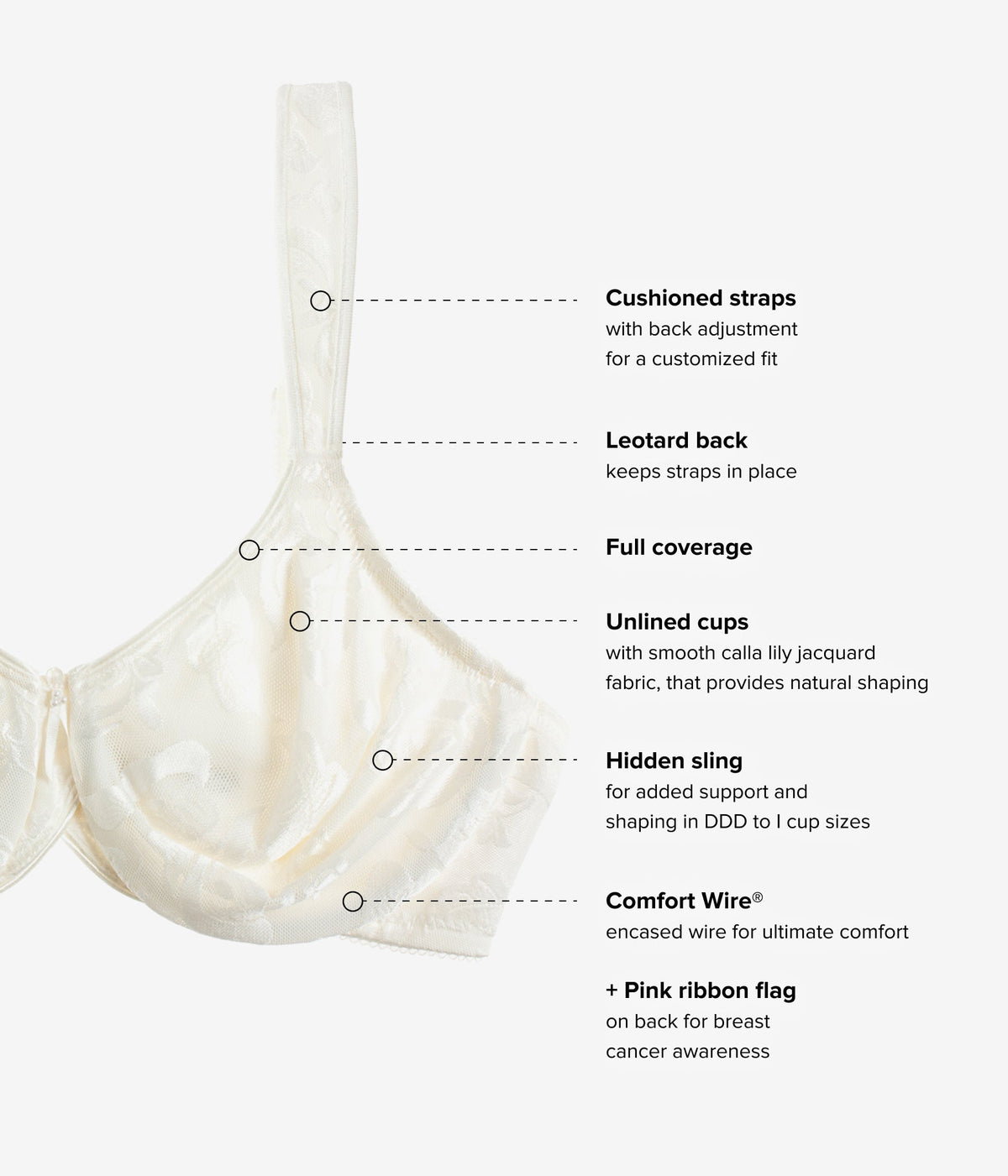 Awareness Underwire Bra - Ivory | Wacoal Latest