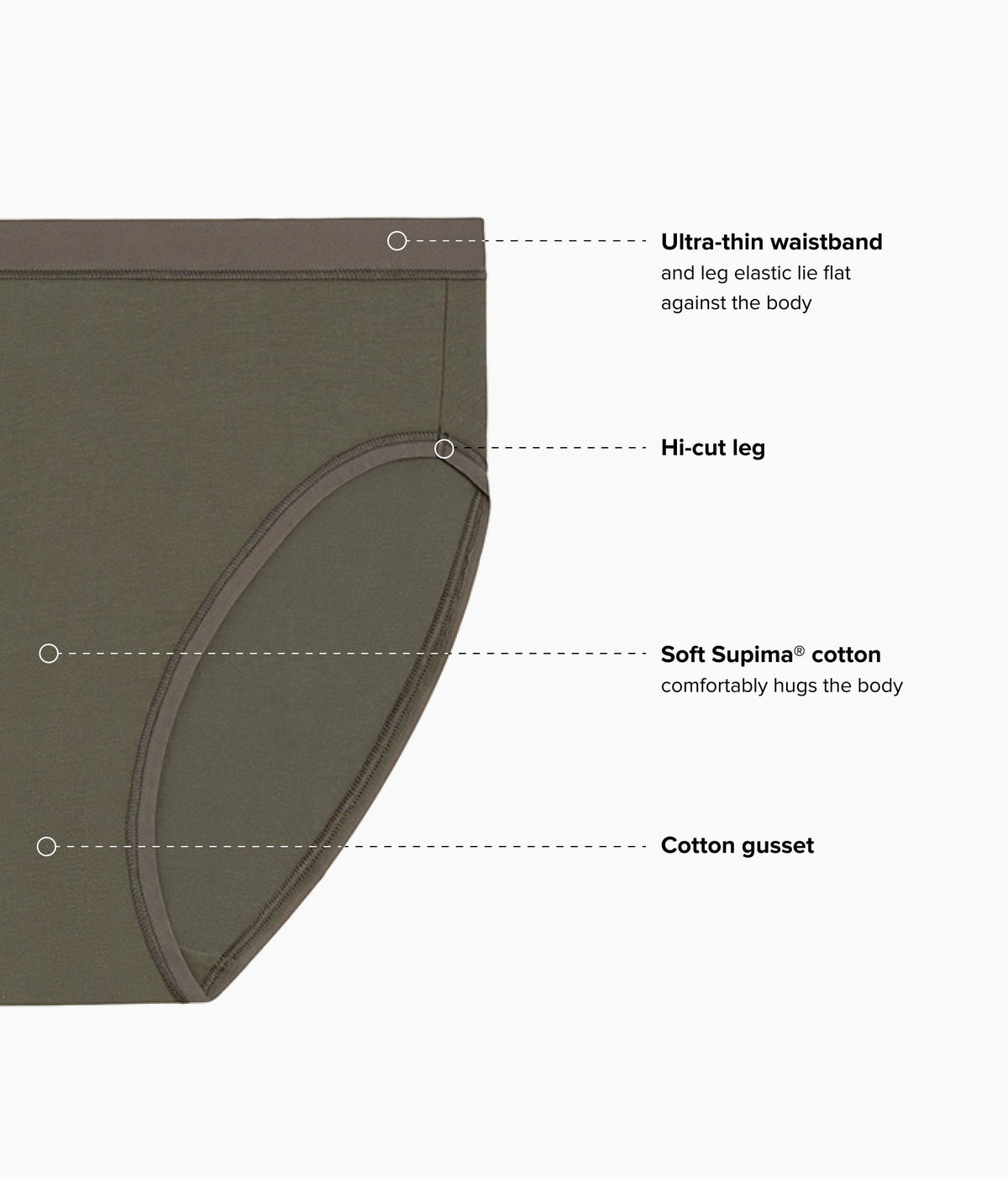 Understated Cotton Hi-Cut - Bungee Cord | Wacoal Top Pick