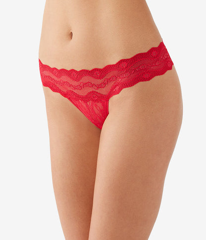 Lace Kiss Thong - Crimson Red | Wacoal Quality