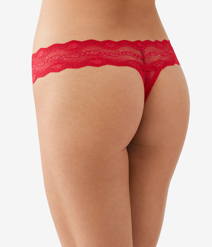 Lace Kiss Thong - Crimson Red | Wacoal Quality