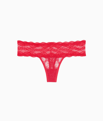 Lace Kiss Thong - Crimson Red | Wacoal Quality