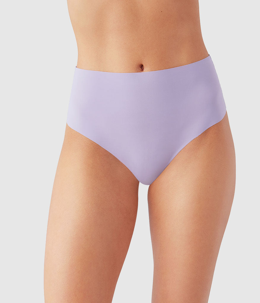 b.bare Hi-Waist Thong - Lavender Gray | Wacoal Smart Buy