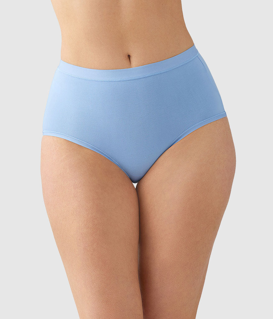 Understated Cotton Brief - Bel Air Blue | Wacoal Value