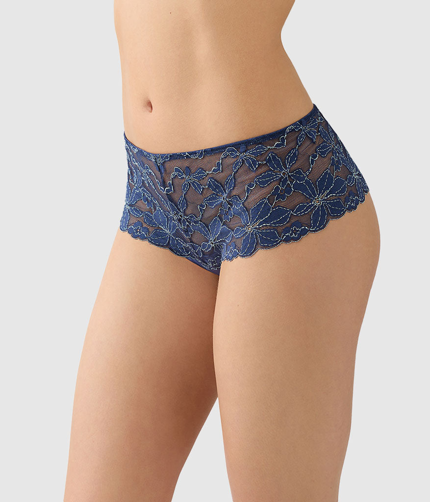 Feeling Famous Tanga - Crown Blue/ Blue Glow | Wacoal Great Value