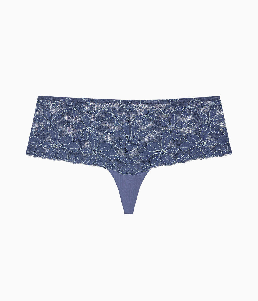 Feeling Famous Tanga - Crown Blue/ Blue Glow | Wacoal Great Value