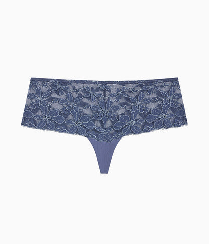 Feeling Famous Tanga - Crown Blue/ Blue Glow | Wacoal Great Value