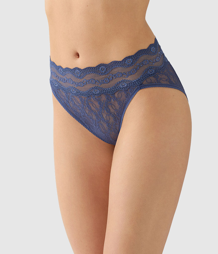Lace Kiss Hi-Leg - Crown Blue | Wacoal Quality