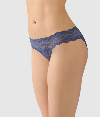 Lace Kiss Bikini - Crown Blue | Wacoal Trusted