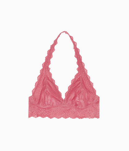Inspired Eyelet Halter Bralette - Slate Rose | Wacoal Latest