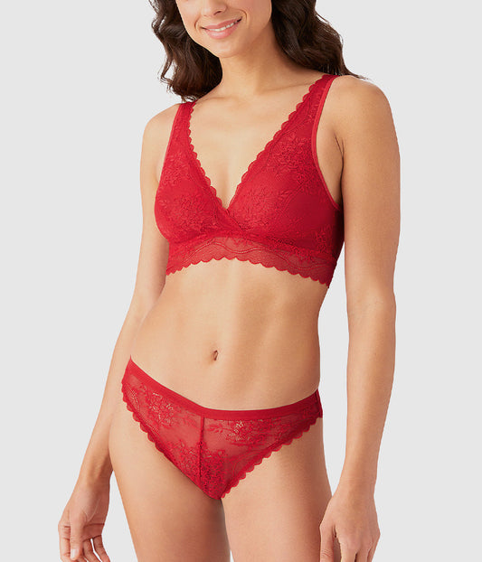 No Strings Attached Bralette - Crimson Red | Wacoal Great Value