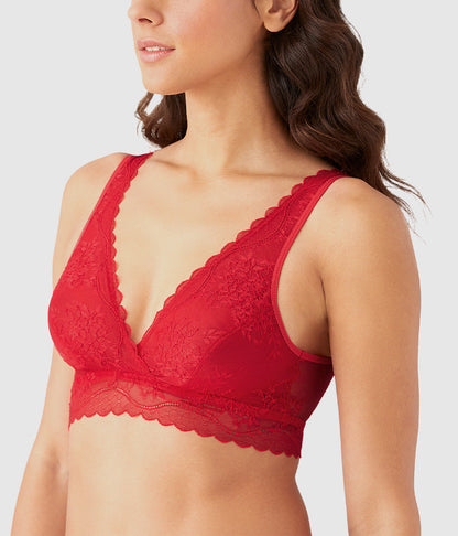 No Strings Attached Bralette - Crimson Red | Wacoal Great Value