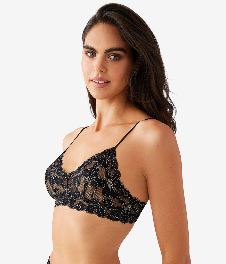 Feeling Famous Bralette - Night/Angel Wing | Wacoal Quality