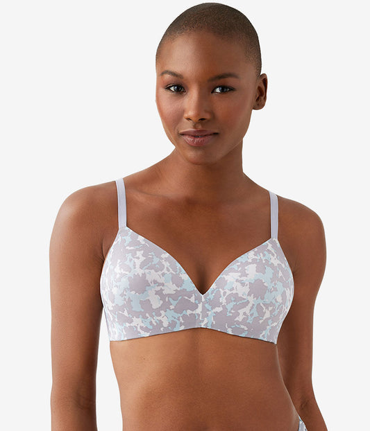 Future Foundation Wire Free T-Shirt Bra - Dream Blue/Gray Camouflage | Wacoal Trusted