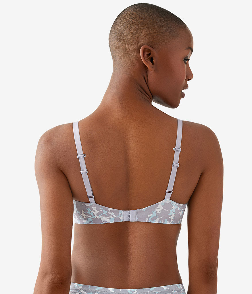 Future Foundation Wire Free T-Shirt Bra - Dream Blue/Gray Camouflage | Wacoal Trusted
