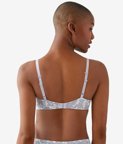 Future Foundation Wire Free T-Shirt Bra - Dream Blue/Gray Camouflage | Wacoal Trusted