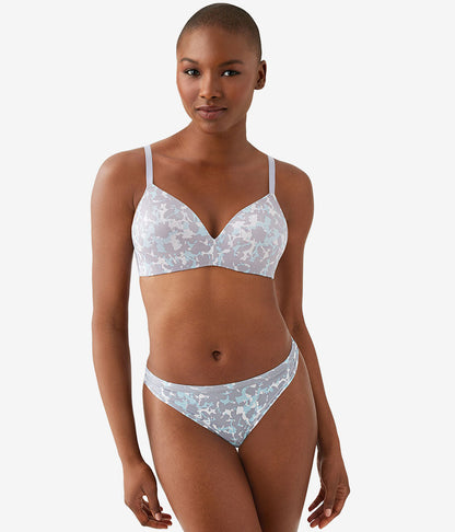 Future Foundation Wire Free T-Shirt Bra - Dream Blue/Gray Camouflage | Wacoal Trusted