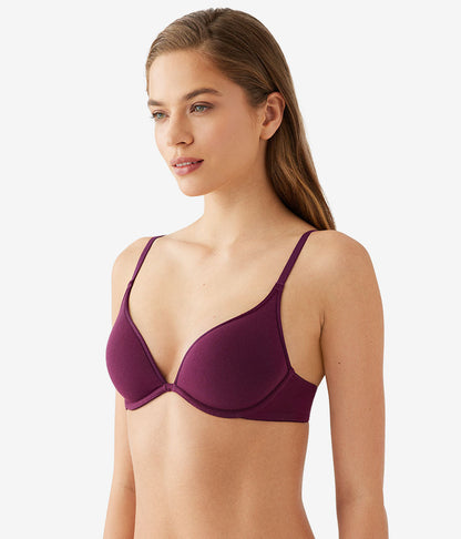 Cotton To A Tee Plunge T-Shirt Bra - Potent Purple | Wacoal Smart Buy