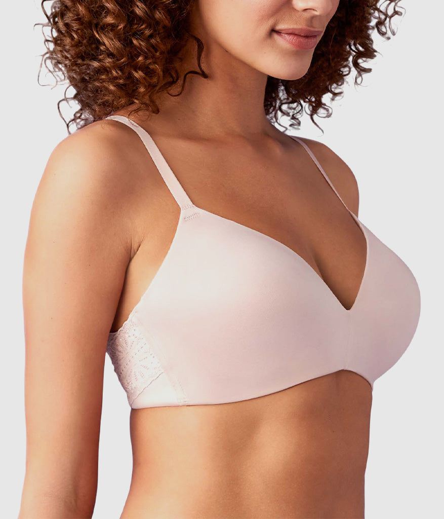 Future Foundation Wire Free T-Shirt Bra with Lace - Rose Smoke | Wacoal Value