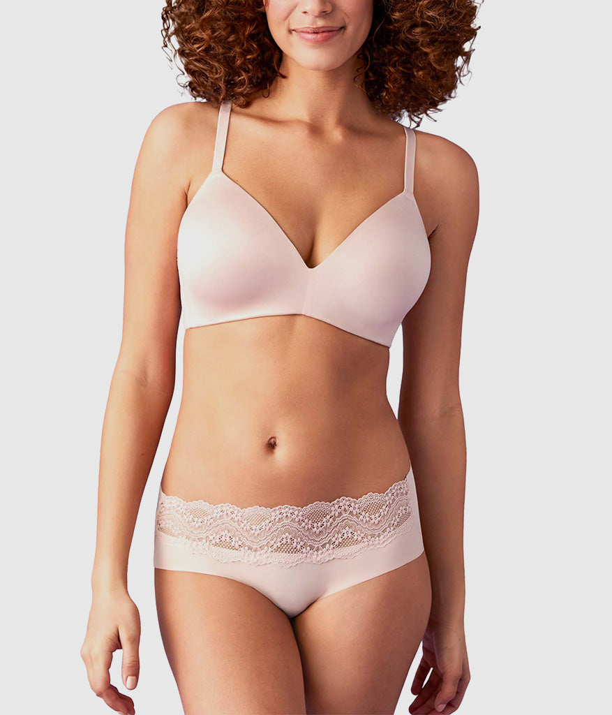 Future Foundation Wire Free T-Shirt Bra with Lace - Rose Smoke | Wacoal Value