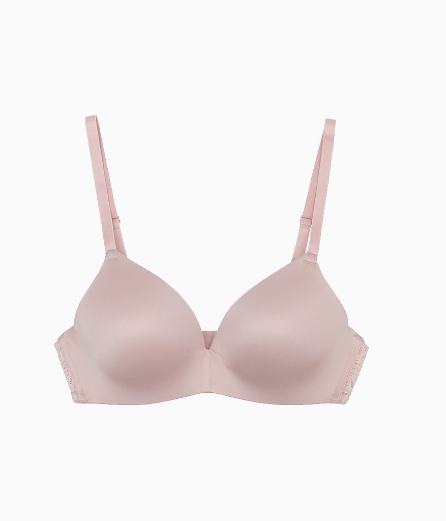 Future Foundation Wire Free T-Shirt Bra with Lace - Rose Smoke | Wacoal Value