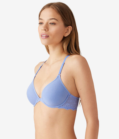 Inspired Eyelet Front Close T-Shirt Bra - Pale Iris | Wacoal Great Value