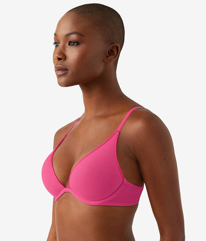Cotton To A Tee Plunge T-Shirt Bra - Raspberry Sorbet | Wacoal Latest