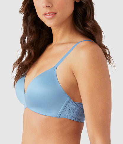 Future Foundation Wire Free T-Shirt Bra with Lace - Allure | Wacoal Value