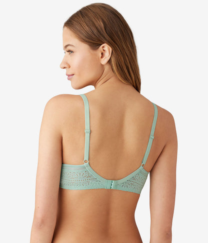 Future Foundation T-Shirt Bra with Lace - Silt Green Heather | Wacoal Value