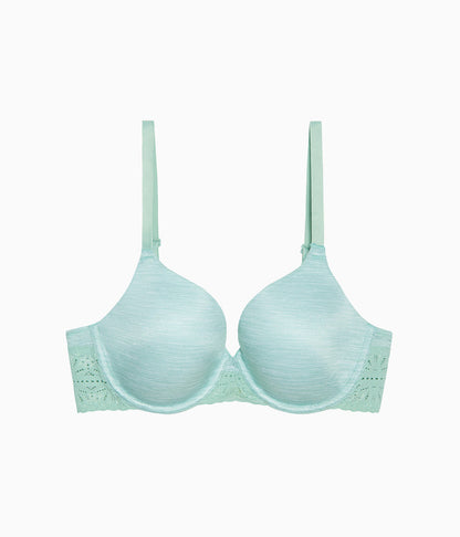 Future Foundation T-Shirt Bra with Lace - Silt Green Heather | Wacoal Value