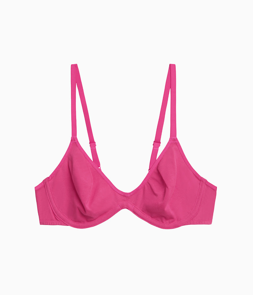 Cotton To A Tee Scoop Underwire Bra - Raspberry Sorbet | Wacoal Great Value