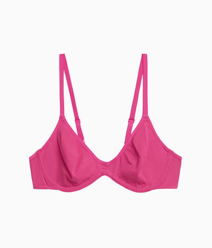 Cotton To A Tee Scoop Underwire Bra - Raspberry Sorbet | Wacoal Great Value