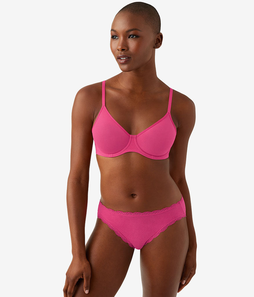 Cotton To A Tee Underwire Bra - Raspberry Sorbet | Wacoal Latest