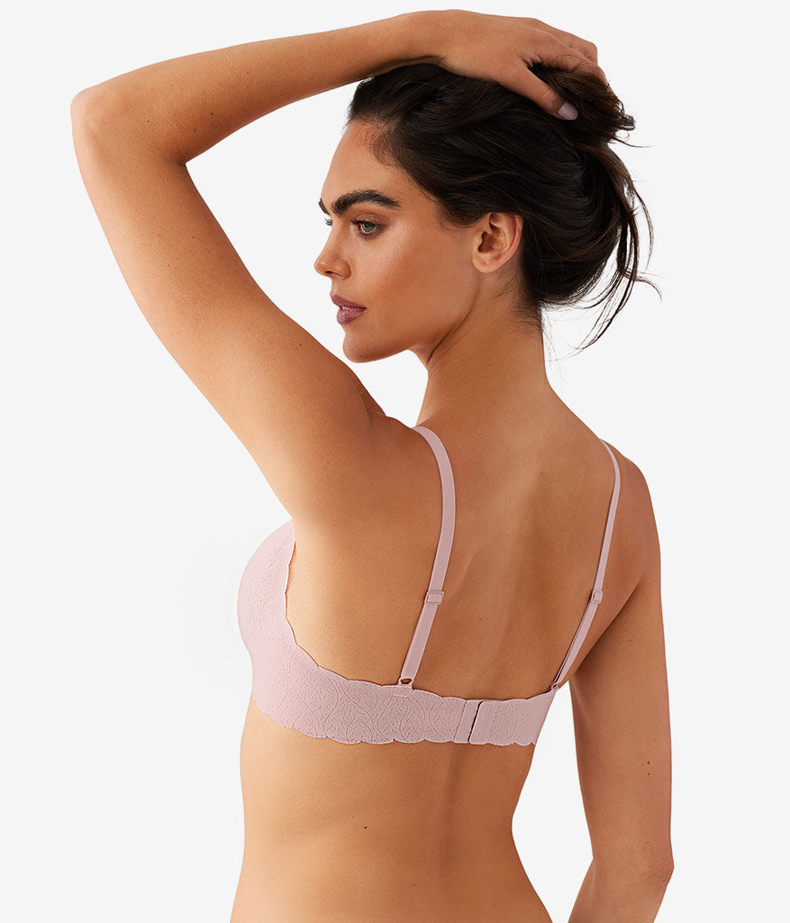 b.wow'd Lace Wire Free Bra - Blush Pink | Wacoal Latest