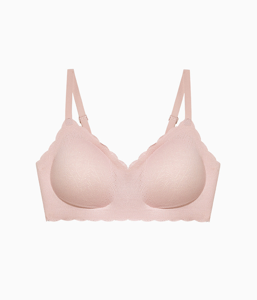 b.wow'd Lace Wire Free Bra - Blush Pink | Wacoal Latest