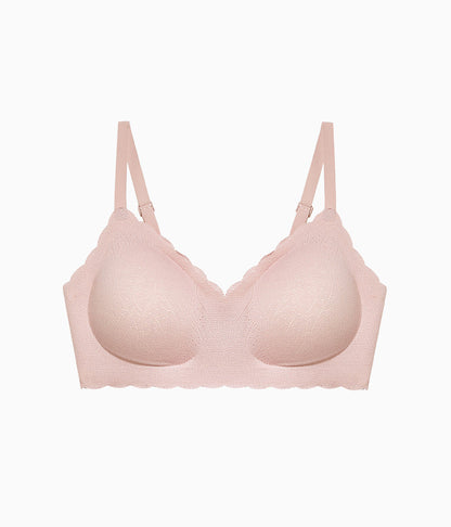 b.wow'd Lace Wire Free Bra - Blush Pink | Wacoal Latest