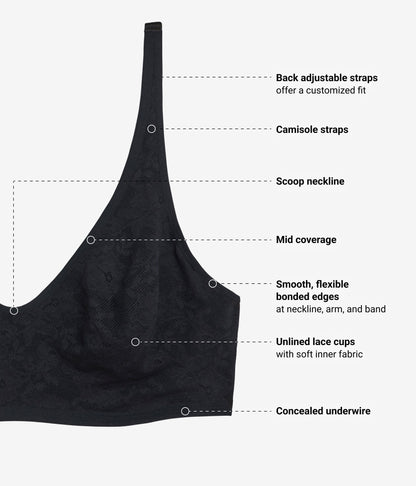 Effortlessly Lace Underwire Bra - Night | Wacoal Customer Favorite