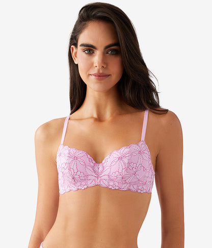 Feeling Famous Balconette Contour Bra - Pink Lavender/Very Berry | Wacoal Top Pick