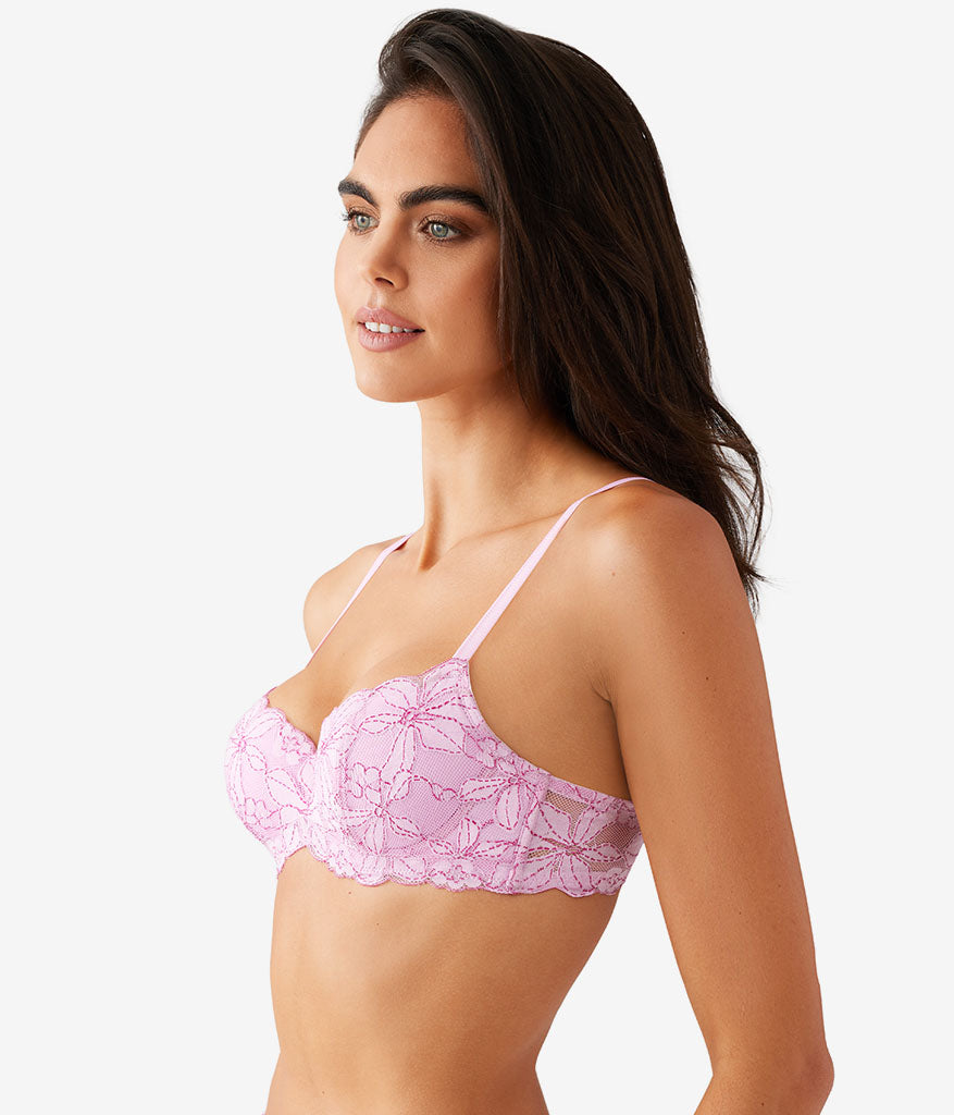 Feeling Famous Balconette Contour Bra - Pink Lavender/Very Berry | Wacoal Top Pick