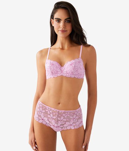 Feeling Famous Balconette Contour Bra - Pink Lavender/Very Berry | Wacoal Top Pick